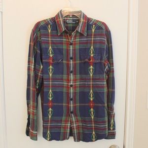 Polo southwestern plaid button down